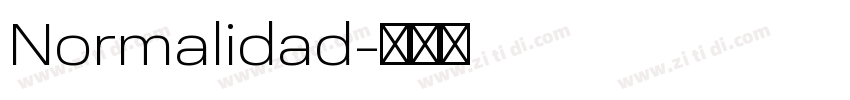 Normalidad字体转换