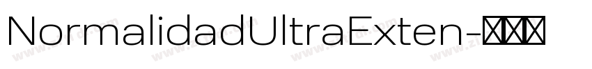 NormalidadUltraExten字体转换
