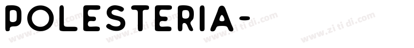 Polesteria字体转换