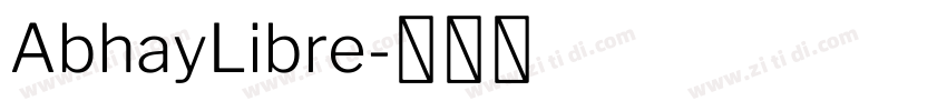 AbhayLibre字体转换