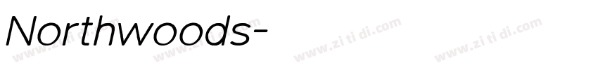 Northwoods字体转换