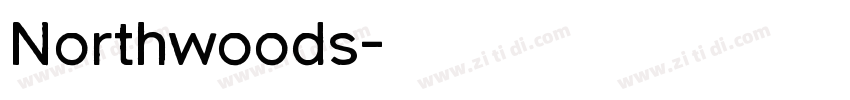 Northwoods字体转换