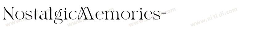 NostalgicMemories字体转换