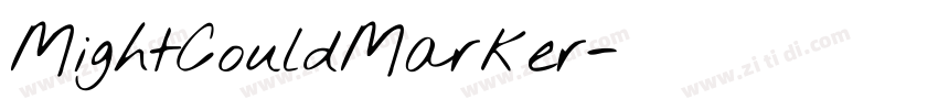 MightCouldMarker字体转换 MightCouldMarker字体转换