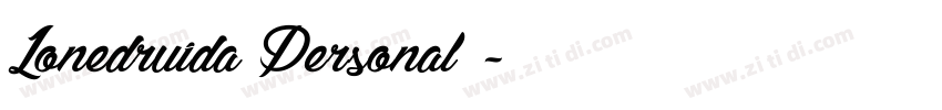 Lonedruida_Personal_字体转换