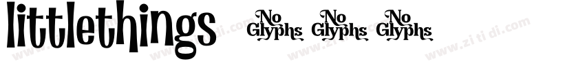 littlethings字体转换
