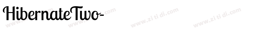 HibernateTwo字体转换