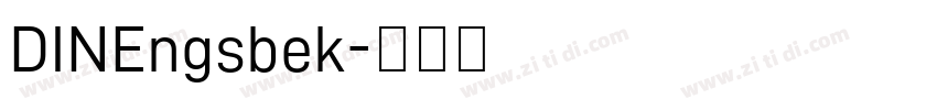DINEngsbek字体转换