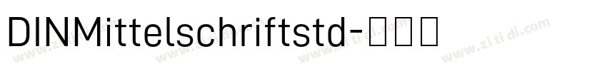 DINMittelschriftstd字体转换