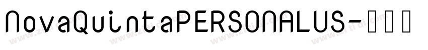 NovaQuintaPERSONALUS字体转换