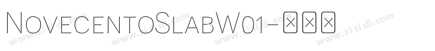 NovecentoSlabW01字体转换