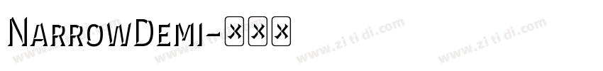 NarrowDemi字体转换