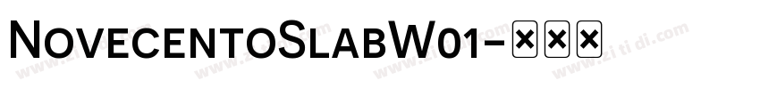 NovecentoSlabW01字体转换