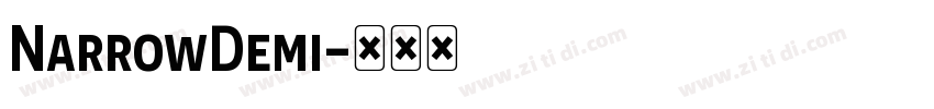 NarrowDemi字体转换