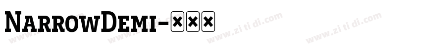 NarrowDemi字体转换