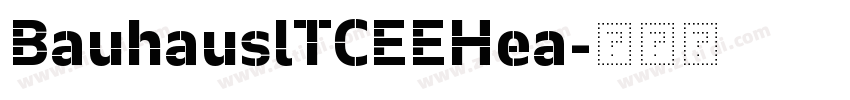 BauhauslTCEEHea字体转换