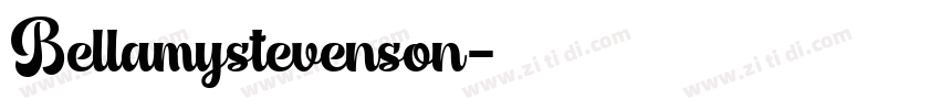Bellamystevenson字体转换