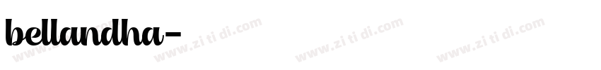 bellandha字体转换