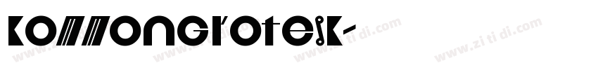 KommonGrotesk字体转换