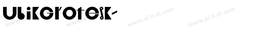 UbikGrotesk字体转换