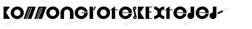kommonGroteskExteded字体转换