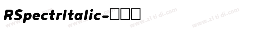 RSpectrItalic字体转换