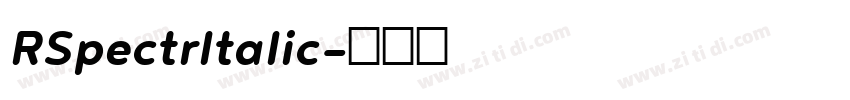 RSpectrItalic字体转换