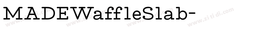 MADEWaffleSlab字体转换