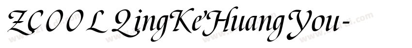 ZCOOLQingKeHuangYou字体转换