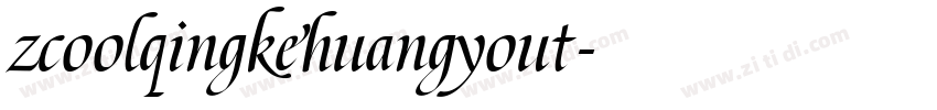 zcoolqingkehuangyout字体转换