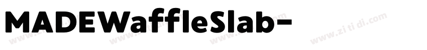 MADEWaffleSlab字体转换