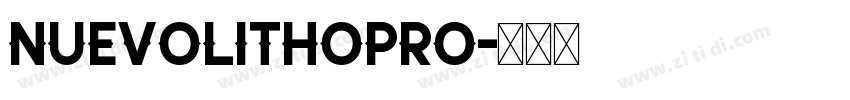 NuevoLithoPro字体转换