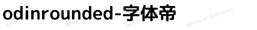 odinrounded字体转换