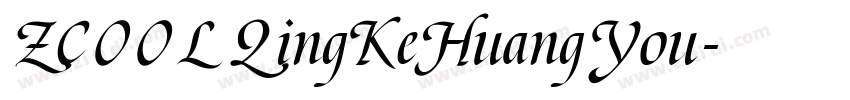 ZCOOLQingKeHuangYou字体转换
