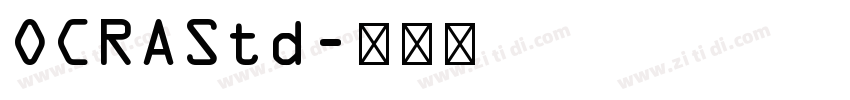 OCRAStd字体转换