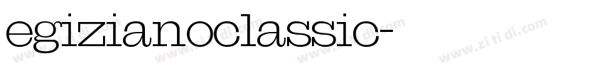 egizianoclassic字体转换