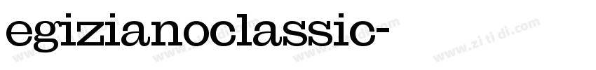 egizianoclassic字体转换