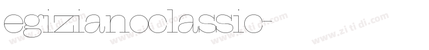 egizianoclassic字体转换