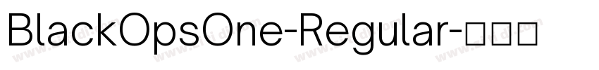 BlackOpsOne-Regular字体转换