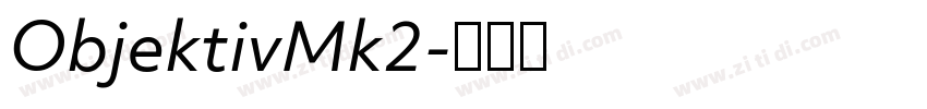ObjektivMk2字体转换