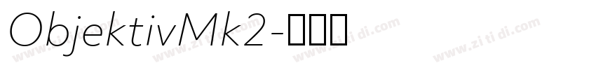 ObjektivMk2字体转换