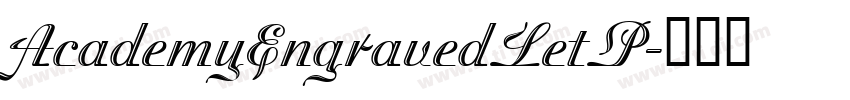 AcademyEngravedLetP字体转换