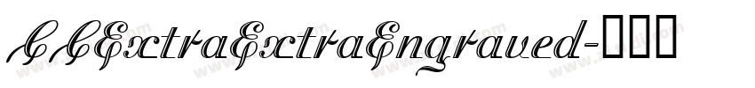 CCExtraExtraEngraved字体转换