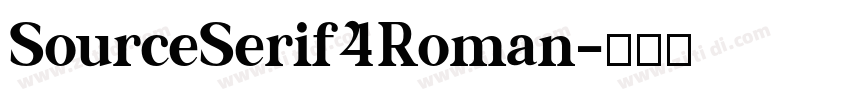 SourceSerif4Roman字体转换