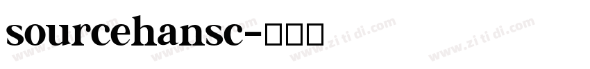 sourcehansc字体转换