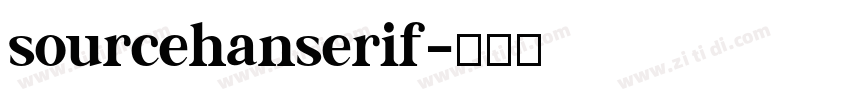 sourcehanserif字体转换