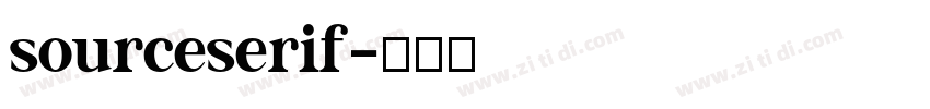 sourceserif字体转换