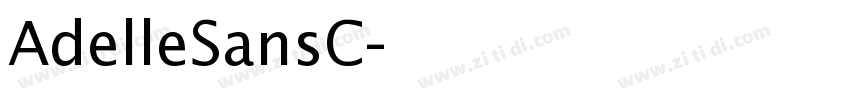 AdelleSansC字体转换