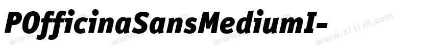 POfficinaSansMediumI字体转换