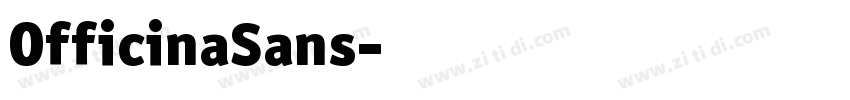 OfficinaSans字体转换